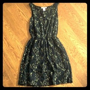 Black and gold dress